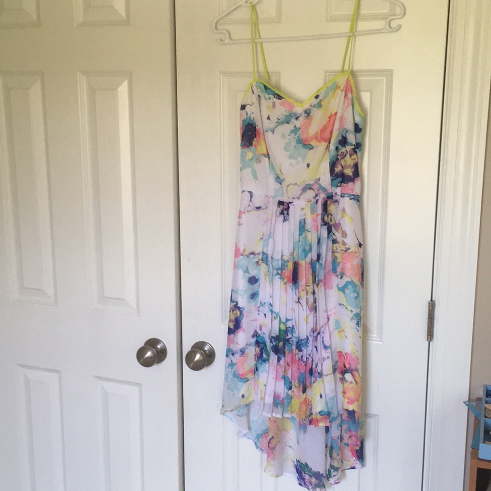 High low floral dress